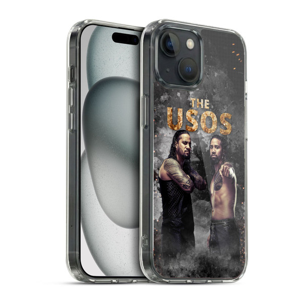 WWE The Usos LED Image Soft Gel Case for Apple iPhone 15 & MagSafe