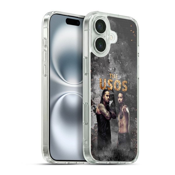 WWE The Usos LED Image Soft Gel Case for Apple iPhone 16 Plus & MagSafe