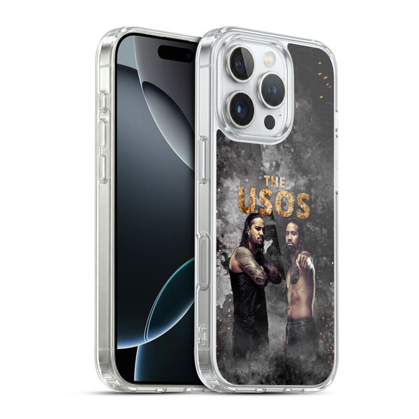 WWE The Usos LED Image Soft Gel Case for Apple iPhone 16 Pro & MagSafe