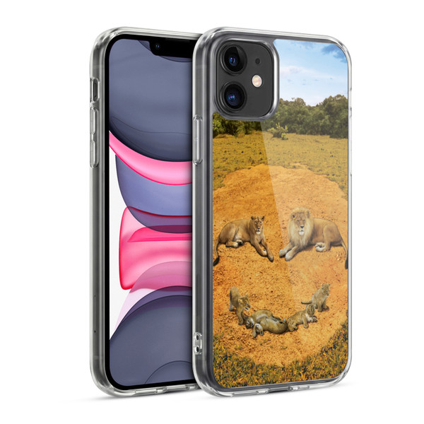 Vincent Hie Key Art A Lion Happiness Soft Gel Case for Apple iPhone 11