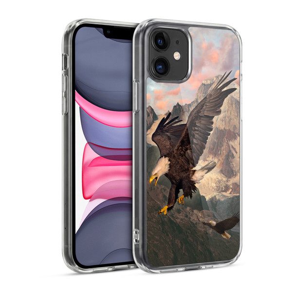 Vincent Hie Key Art Eagle Strike Soft Gel Case for Apple iPhone 11