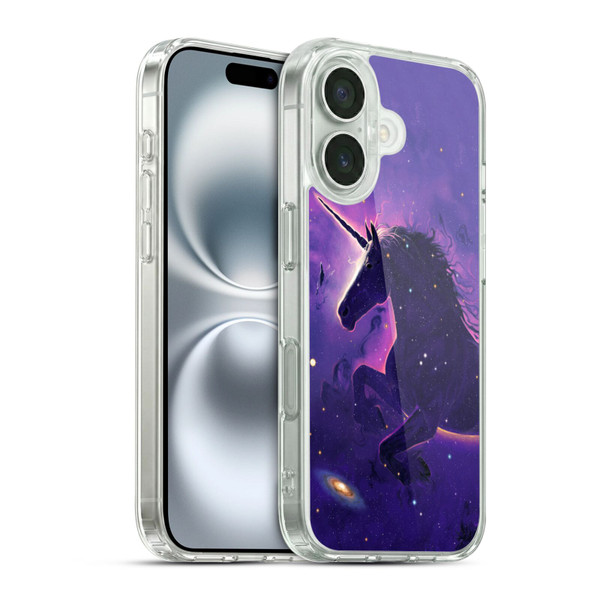 Vincent Hie Key Art Unicorn Nebula Soft Gel Case for Apple iPhone 16 & MagSafe