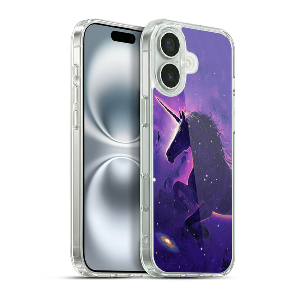 Vincent Hie Key Art Unicorn Nebula Soft Gel Case for Apple iPhone 16 Plus & MagSafe