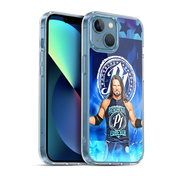 WWE Aj Styles Portrait Soft Gel Case for Apple iPhone 13 Mini & MagSafe