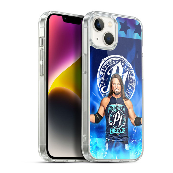 WWE Aj Styles Portrait Soft Gel Case for Apple iPhone 14 Plus & MagSafe