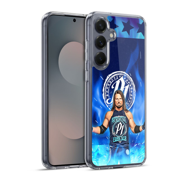 WWE Aj Styles Portrait Soft Gel Case for Samsung Galaxy S25+ & MagSafe
