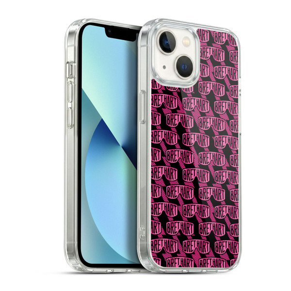 WWE Bret Hart Pattern Soft Gel Case for Apple iPhone 13
