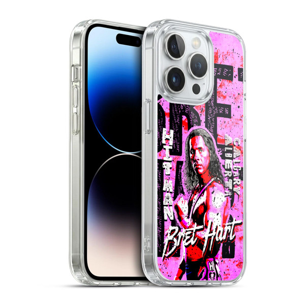WWE Bret Hart Graphics Soft Gel Case for Apple iPhone 13 Pro & MagSafe