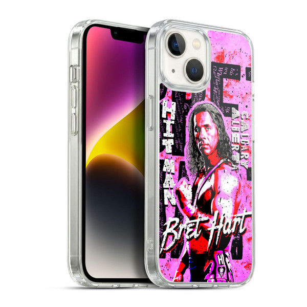 WWE Bret Hart Graphics Soft Gel Case for Apple iPhone 14