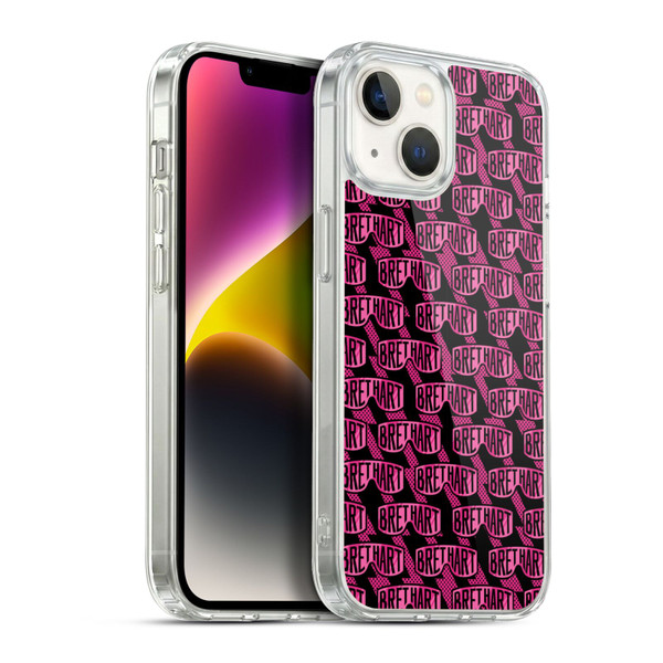 WWE Bret Hart Pattern Soft Gel Case for Apple iPhone 14