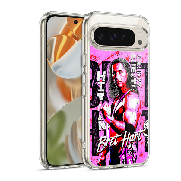 WWE Bret Hart Graphics Soft Gel Case for Google Pixel 9 / Pixel 9 Pro