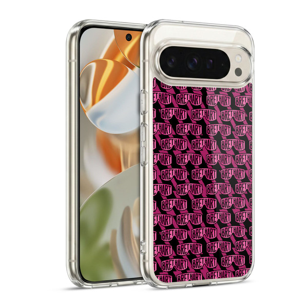 WWE Bret Hart Pattern Soft Gel Case for Google Pixel 9 / Pixel 9 Pro