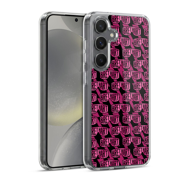 WWE Bret Hart Pattern Soft Gel Case for Samsung Galaxy S24 5G & MagSafe