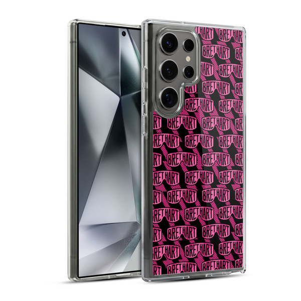 WWE Bret Hart Pattern Soft Gel Case for Samsung Galaxy S24 Ultra 5G & MagSafe