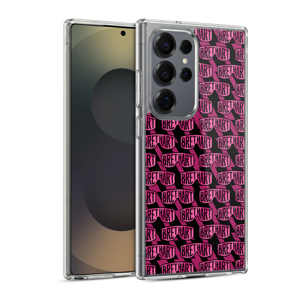 WWE Bret Hart Pattern Soft Gel Case for Samsung Galaxy S25 Ultra & MagSafe