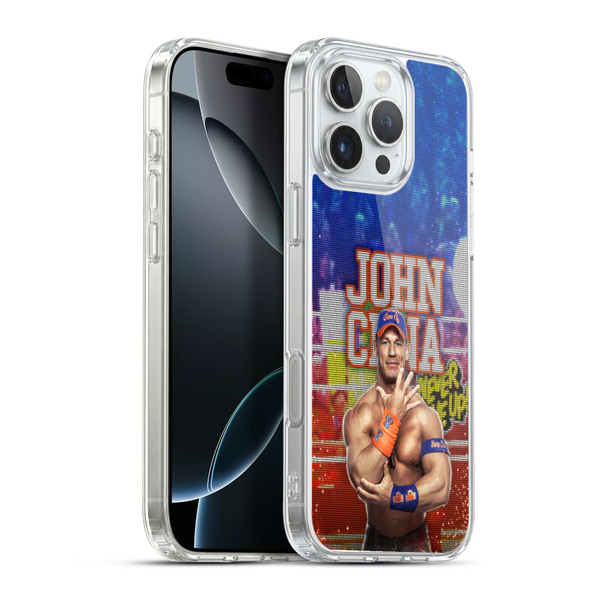 WWE 2017 John Cena LED Image Soft Gel Case for Apple iPhone 16 Pro Max & MagSafe
