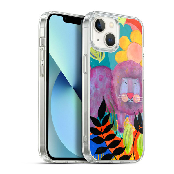 Wyanne Animals Lion Soft Gel Case for Apple iPhone 13