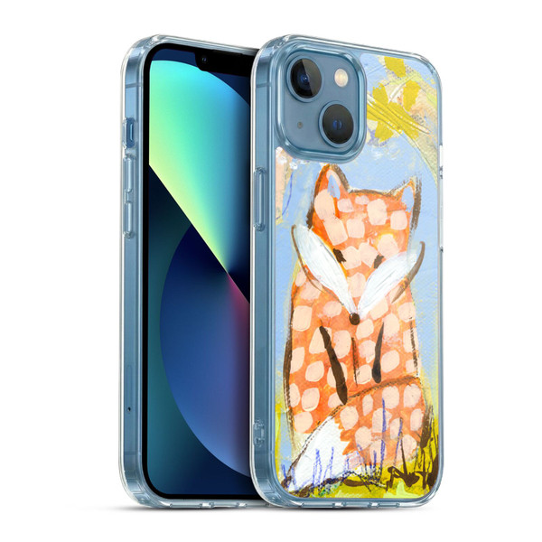 Wyanne Animals Fox In The Brambles Soft Gel Case for Apple iPhone 13 Mini & MagSafe