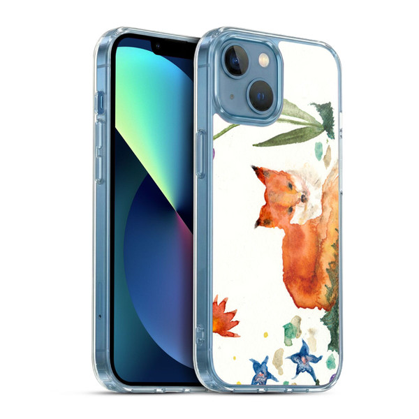Wyanne Animals Little Fox In The Garden Soft Gel Case for Apple iPhone 13 Mini & MagSafe