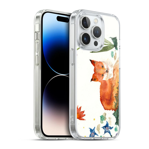 Wyanne Animals Little Fox In The Garden Soft Gel Case for Apple iPhone 14 Pro & MagSafe