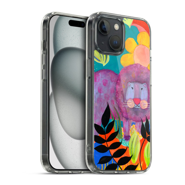 Wyanne Animals Lion Soft Gel Case for Apple iPhone 15 & MagSafe