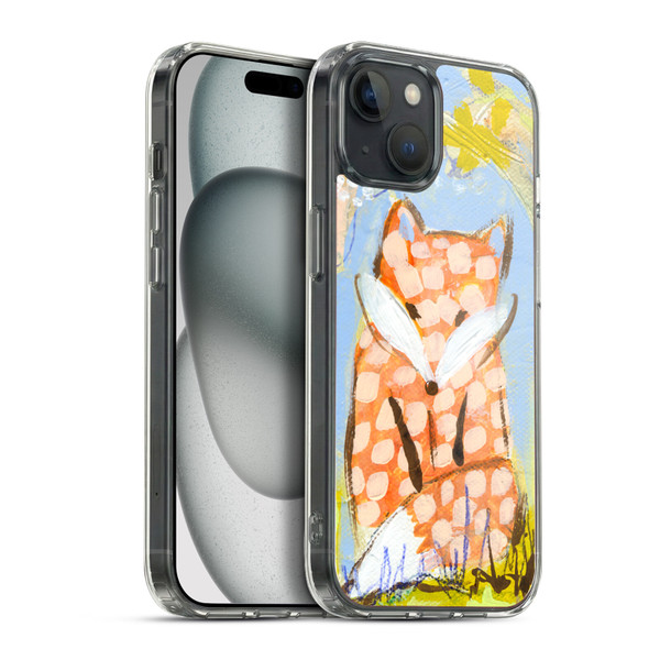 Wyanne Animals Fox In The Brambles Soft Gel Case for Apple iPhone 15 Plus & MagSafe