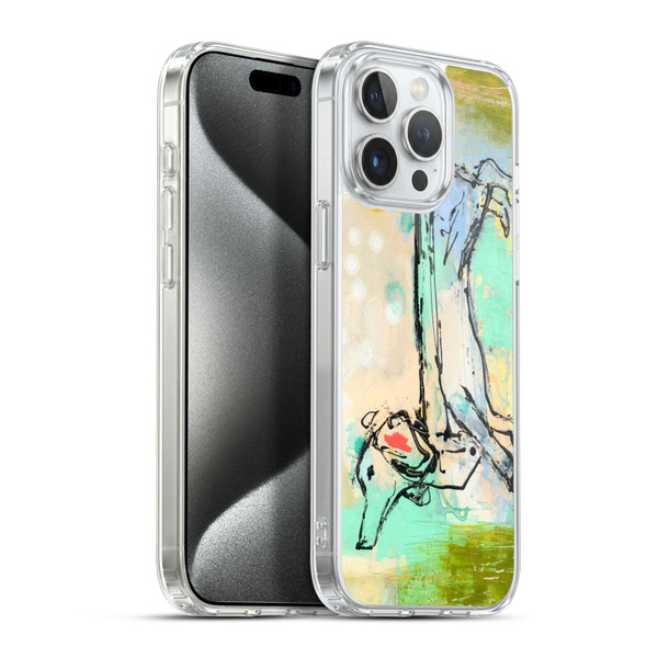 Wyanne Animals Dog Sketch Soft Gel Case for Apple iPhone 15 Pro Max & MagSafe