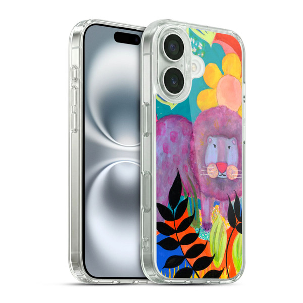 Wyanne Animals Lion Soft Gel Case for Apple iPhone 16 & MagSafe