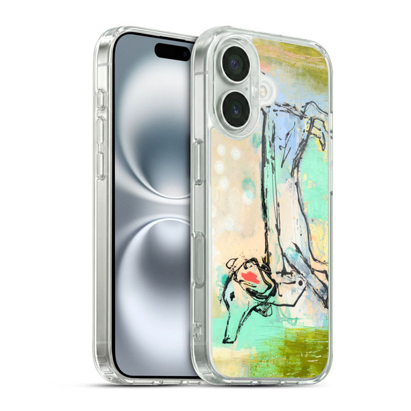 Wyanne Animals Dog Sketch Soft Gel Case for Apple iPhone 16 & MagSafe