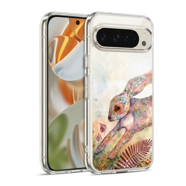 Wyanne Animals Bunny Escape Painting Soft Gel Case for Google Pixel 9 / Pixel 9 Pro