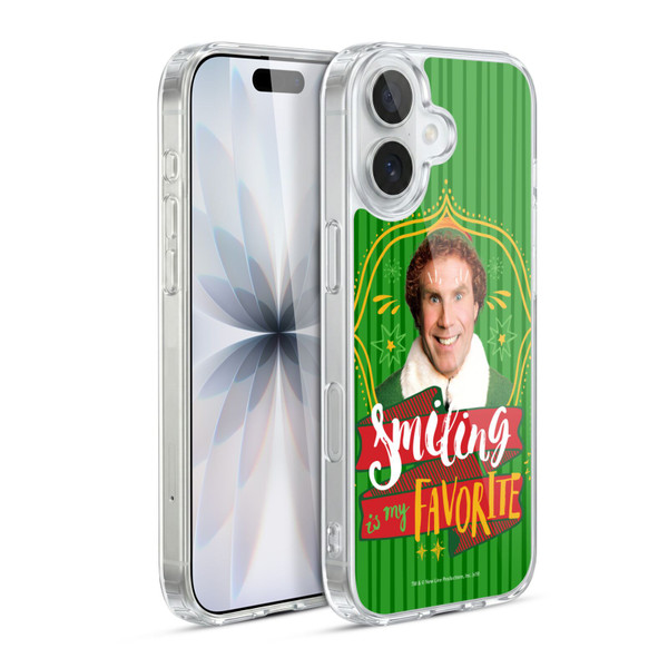 Elf Movie Graphics 2 Smiling Is My favorite Soft Gel Case for Apple iPhone 17