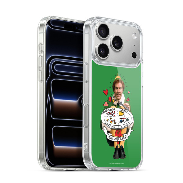 Elf Movie Graphics 2 Buddy Food Groups Soft Gel Case for Apple iPhone 17 Pro