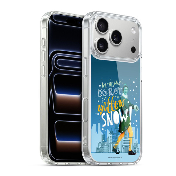 Elf Movie Graphics 2 Yellow Snow Soft Gel Case for Apple iPhone 17 Pro