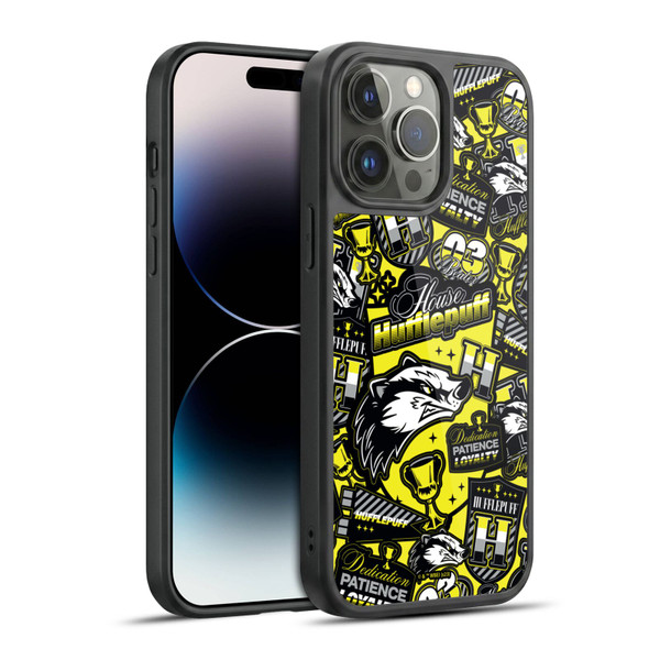 Harry Potter Badge Up House Hufflepuff Gel Armour Case For Apple iPhone 14 Pro Max