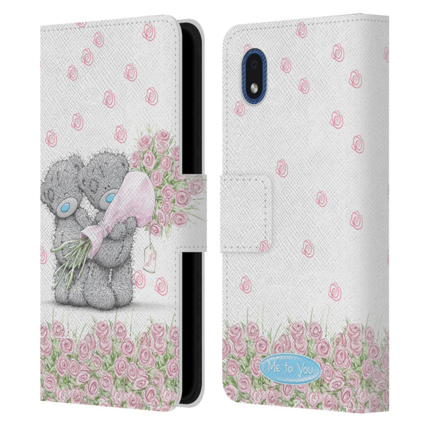 Me To You ALL About Love Pink Roses Leather Book Wallet Case Cover For Samsung Galaxy A01 Core (2020)