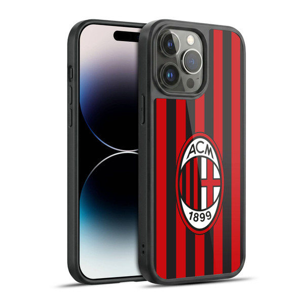 AC Milan 2017/18 Crest Kit Home Gel Armour Case For Apple iPhone 14 Pro Max