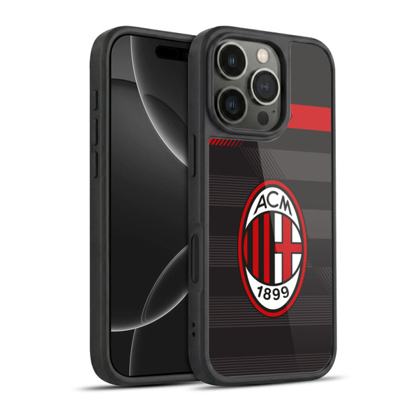 AC Milan 2017/18 Crest Kit Third Gel Armour Case For Apple iPhone 16 Pro