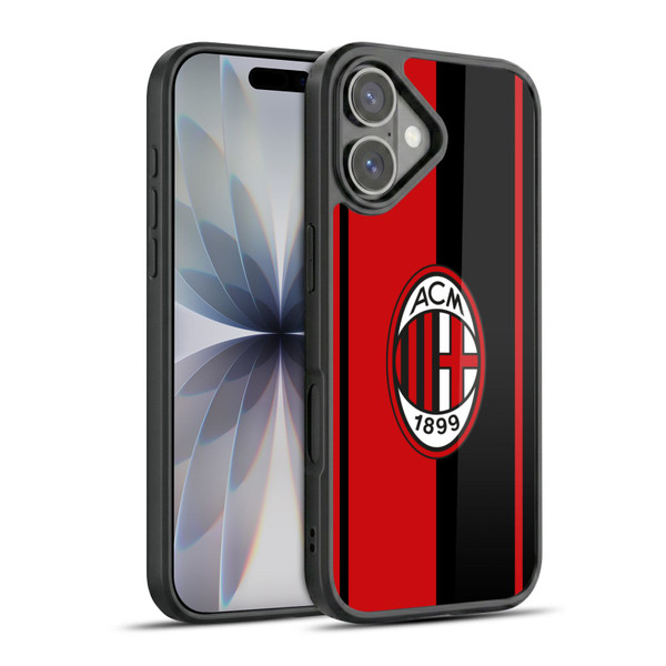 AC Milan Crest Red And Black Gel Armour Case For Apple iPhone 17