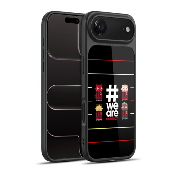 AC Milan Crest Stripes 3 Gel Armour Case For Apple iPhone 17 Air
