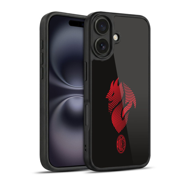 AC Milan Graphics Logo Gel Armour Case For Apple iPhone 16