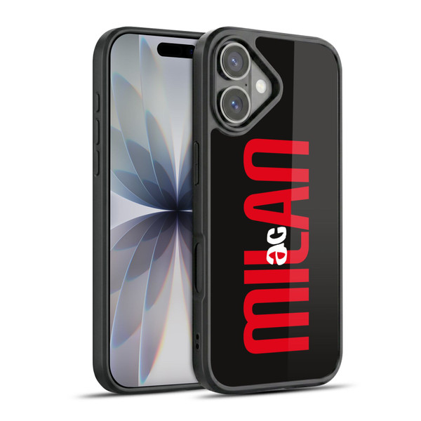 AC Milan Graphics Vertical Typography Gel Armour Case For Apple iPhone 17