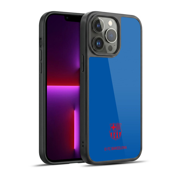 FC Barcelona Crest Patterns Blue Gel Armour Case For Apple iPhone 13 Pro Max