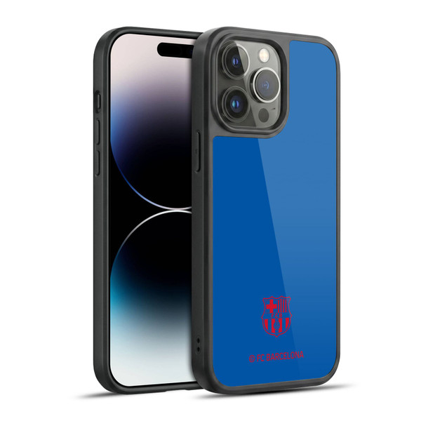 FC Barcelona Crest Patterns Blue Gel Armour Case For Apple iPhone 14 Pro Max