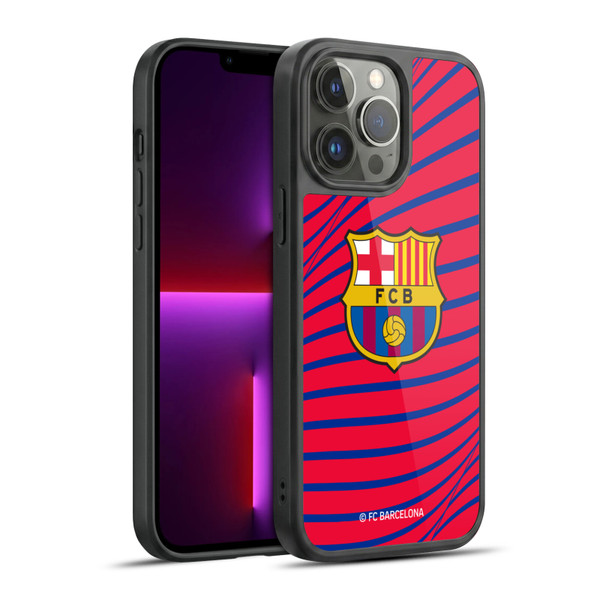 FC Barcelona Graphics Texture Gel Armour Case For Apple iPhone 13 Pro Max