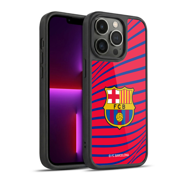 FC Barcelona Graphics Texture Gel Armour Case For Apple iPhone 13 Pro