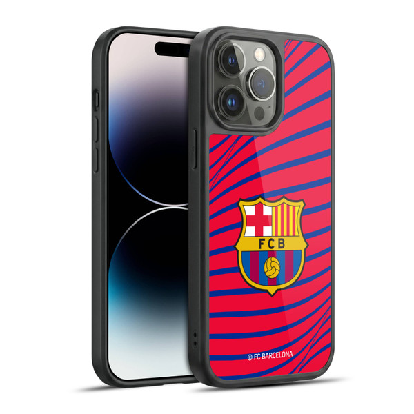 FC Barcelona Graphics Texture Gel Armour Case For Apple iPhone 14 Pro Max