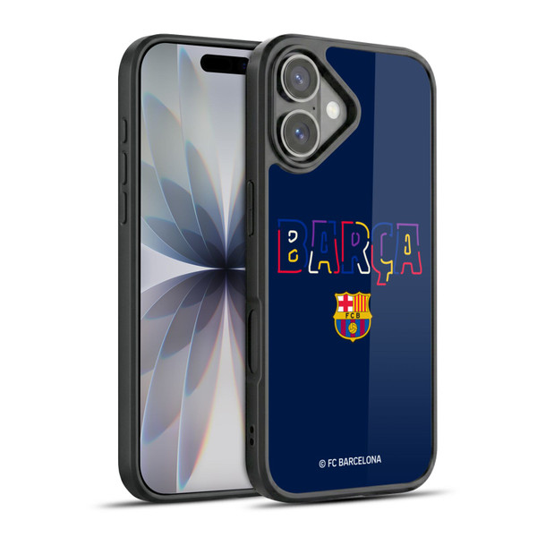 FC Barcelona Graphics Neon Barca Gel Armour Case For Apple iPhone 17