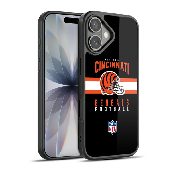 NFL Cincinnati Bengals Graphics Helmet Typography Gel Armour Case For Apple iPhone 17