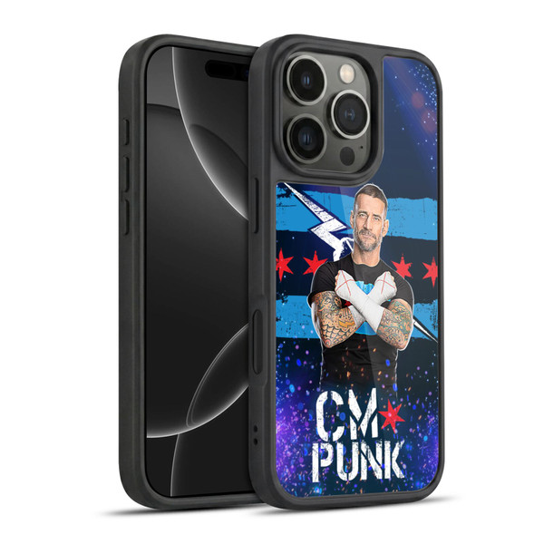 WWE CM Punk Portrait Gel Armour Case For Apple iPhone 16 Pro