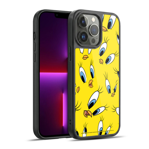 Looney Tunes Patterns Tweety Gel Armour Case For Apple iPhone 13 Pro Max